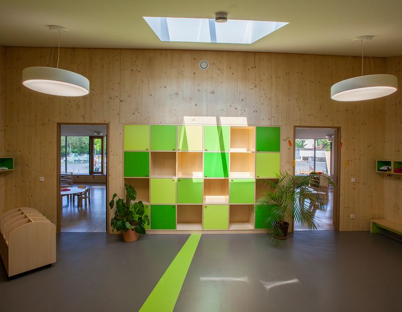 Kindergarten, Mering Tratteilstraße - Passivhaus-Standard